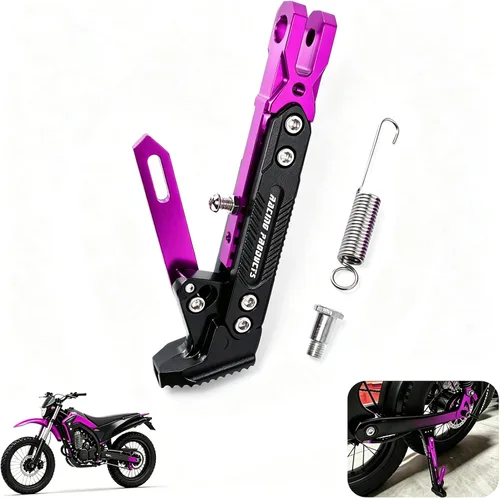 Vista 16 de Soporte de patas de motocicleta universal de aleación de aluminio de alta calidad, ajustable, para motocicleta, scooter, soporte de trípode