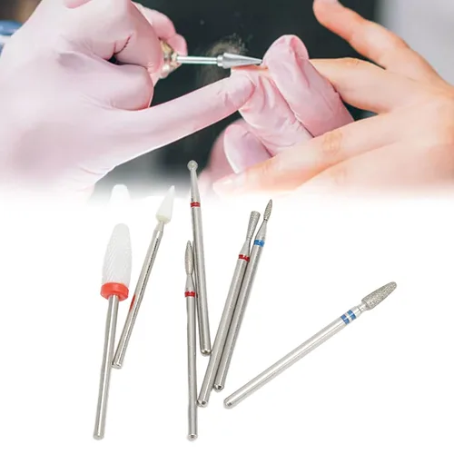 Vista 4 de Brocas de carburo de tungsteno para uñas, cabeza de molienda de uñas, brocas de carburo de tungsteno para uñas, brocas de carburo de tungsteno