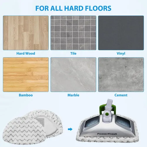 Vista 6 de Extolife Paquete de 6 Almohadillas de Repuesto para Trapeador de Vapor para Bissell Powerfresh Steam Mop 1940 1806 1544 2075 2685A 2181 2814 Series