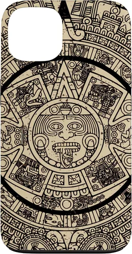 Vista 7 de Funda para iPhone 16 Mexican Aztec Sun Stone Maya Calendar VII