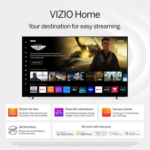 Vista 5 de VIZIO Smart TV Full HD 1080p de 40 pulgadas con DTS Virtual: X, compatibilidad con Alexa, Chromecast integrado, compatible con auriculares Bluetooth
