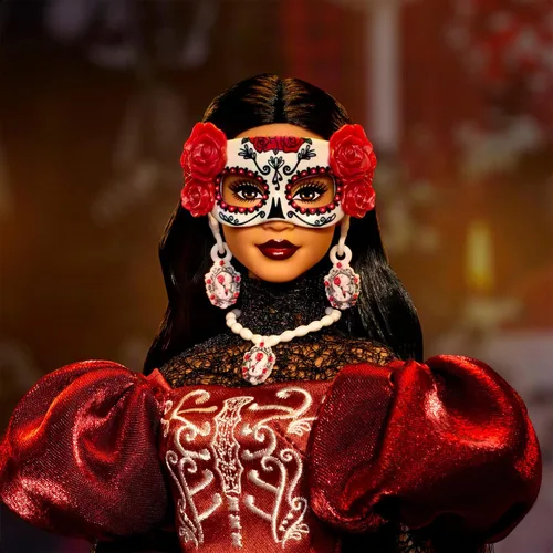 Vista 3 de Barbie Muñeca coleccionable Signature Día De Muertos