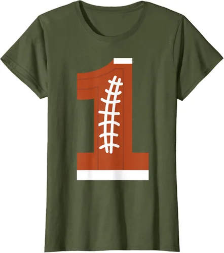 Vista 66 de 1st Birthday Football Ball Boys Camiseta de regalo de 1 año Negro