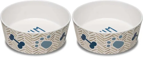 Vista 11 de Loving Pets Dolce Moderno Cuenco para Perros con Aspecto de Cerámica – Cuenco Moderno de Melamina para Comida de Perros y Cuenco de Agua para Perros