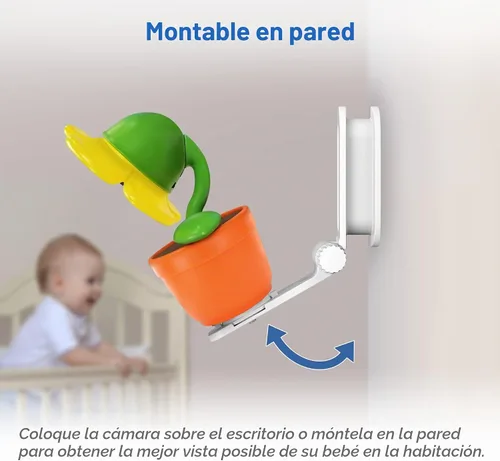 Vista 12 de VTech RM9751 Yellow Daisy Smart Wi-Fi Cámara para bebé