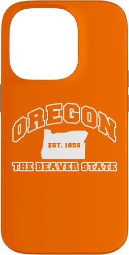 Vista 17 de iPhone 16 Oregon Souvenir Vacation Est 1859 The Beaver State Adults Case