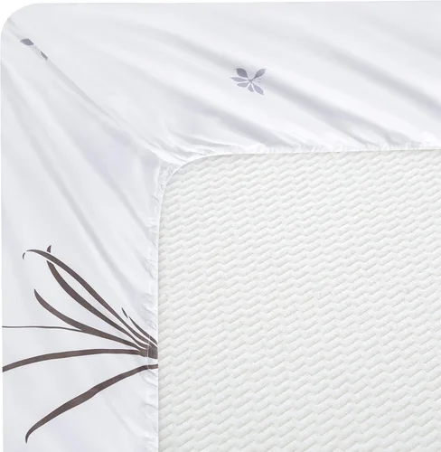 Vista 6 de Marina Decoration Juego de sábanas de 4 piezas ultra suave y sedosa con bolsillo profundo con estampado rico de rayón derivado de bambú para todas