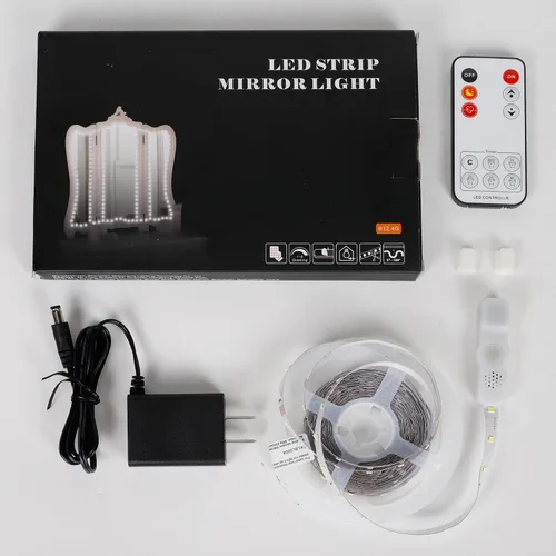 Vista 6 de Kit de Luces LED para Espejo de Tocador, 13 pies/4M 240 LEDs Luz de Espejo de Tocador de Maquillaje para Juego de Mesa de Tocador de Maquillaje