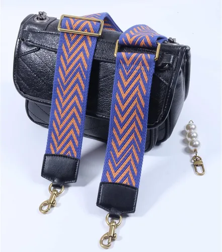 Vista 4 de HUADEK Purse Strap Replacement Crossbody Handbag Stripe Wide Adjustable