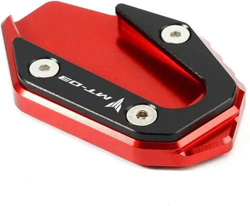 Vista 6 de Accesorios de motocicleta con soporte lateral para Yamaha MT03 MT 03 2016 2017 2018 2019 2020 placa de extensión de soporte