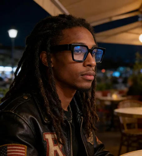 Vista 2 de Kursan Gafas cuadradas negras para mujeres y hombres, lentes transparentes de gran tamaño con marco grueso