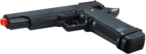 Vista 5 de Pistola de Airsoft de Resorte de Plástico Duradero Personalizada M1911 de 250 FPS (Color: Negro)