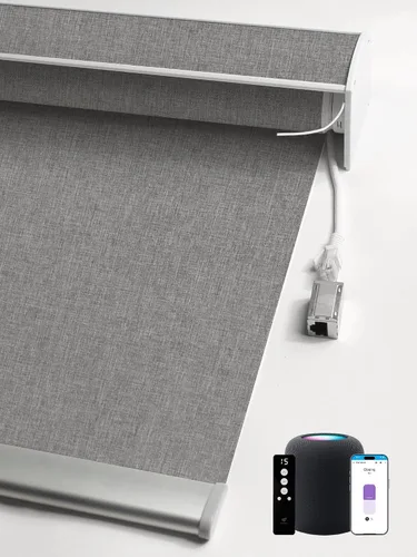 Vista 41 de SmartWings Persianas enrollables con cable duro PoE 100% opacas, muestra de tela