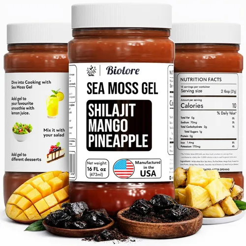 Vista 10 de Biolore Cherry Pie - Gel de musgo marino de 16 onzas, sin azúcar añadido, vegano, fabricado en Estados Unidos, superalimento de musgo marino