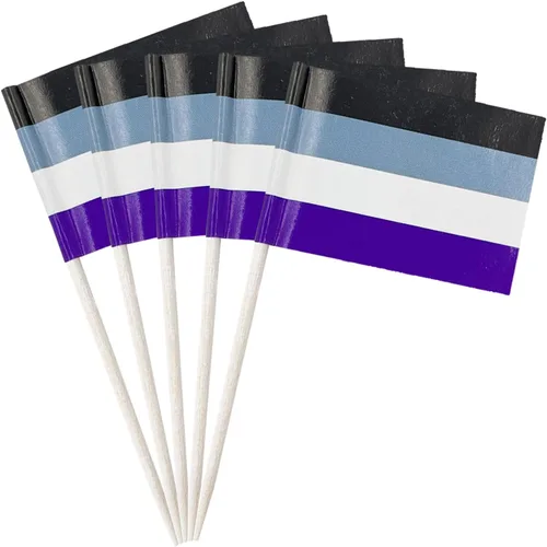 Vista 29 de stidsds 100 unidades de banderas afroamericanas pan, palillos de dientes africanos, mini pequeñas decoraciones negras para cupcakes, banderas