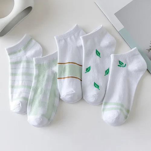Vista 3 de 5 pares de calcetines estampados para mujeres, hombres y niñas, estampado colorido, novedoso, lindo, unisex, cómodos calcetines para mujer
