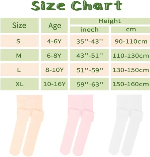 Vista 3 de TIEJIAN Mallas Ultra Soft Pro Dance para Niña