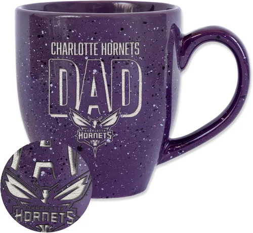 Vista 107 de Rico Industries NBA 16 oz Team Color Laser Engraved Speckled Ceramic Coffee Mug 3-Color del