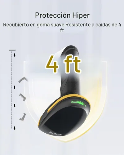 Vista 7 de Inateck Escáner de Código de Barras 2D con Soporte Inteligente, Escáner de Código QR Inalámbrico, Escáner de Mano con APP y SDK, Imagen 2D