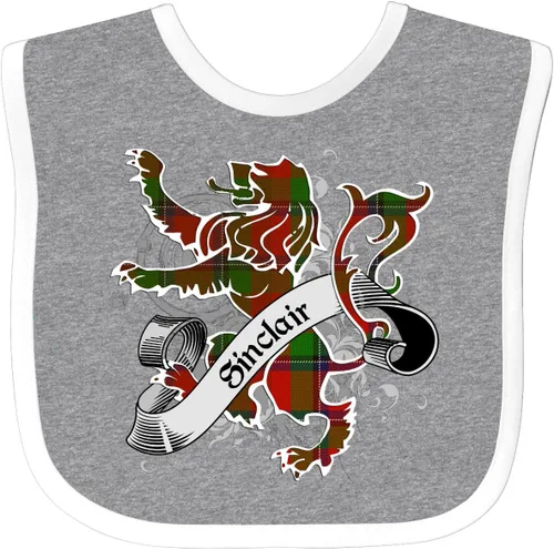 Vista 17 de inktastic Sinclair Tartan Lion Baby Bib