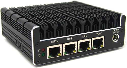 Vista 2 de Protectli Vault FW4B - 4 puertos, microdispositivo cortafuegos/mini PC - Intel Quad Core, AES-NI, 4 GB de RAM, 32 GB mSATA SSD