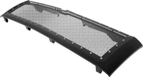 Vista 5 de APS Compatible con Chevy Silverado 3500HD 2500HD 2007-2010 rejilla de malla negra superior principal de acero inoxidable C75774H