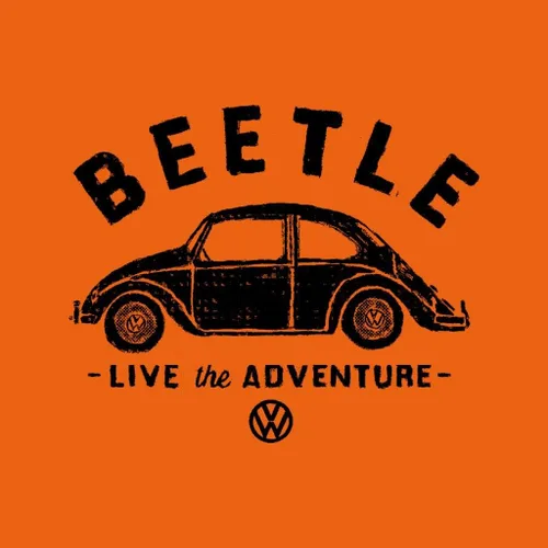 Vista 2 de Volkswagen Beetle White Live The Adventure Camiseta de mujer