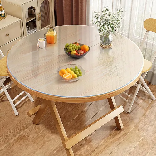 Vista 10 de Vicwe Protector de mesa transparente, 30 x 54 pulgadas, protector de mesa transparente de 0.059 in de grosor, protectores de escritorio impermeables