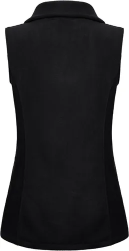 Vista 2 de SeSe Code Chaleco de forro polar ligero con cremallera frontal y bolsillos para mujer