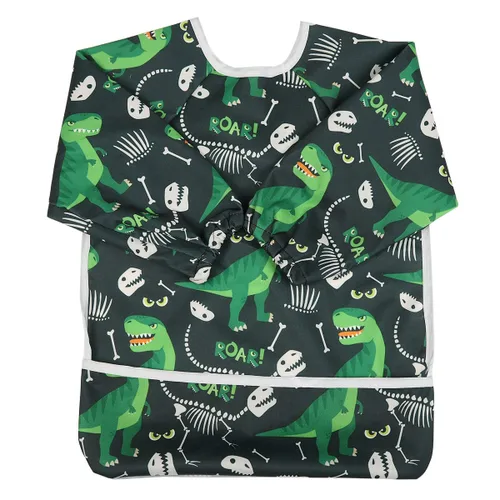Vista 18 de Babero Camisa de manga larga con bolsillo para bebés de 1 a 3 años (Animal Forest)