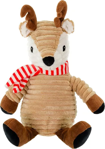 Vista 4 de Giftable World Juguete de peluche navideño para mascotas, divertido para diseños navideños con juguete masticable para perros