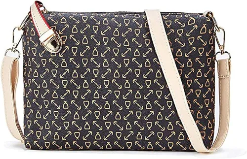 Vista 5 de Juego de 6 bolsos para mujer, de piel sintética, multiusos, clásico, bolsa de hombro