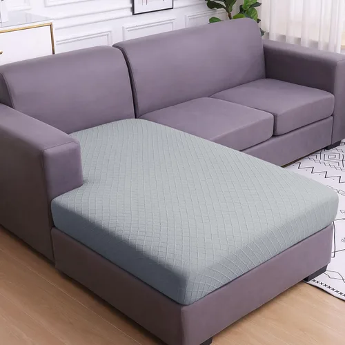 Vista 11 de hyha Fundas de cojín para sofá al aire libre, fundas lavables para sofá seccional, jaspe de diamante, funda elástica para cojín de asiento de sofá