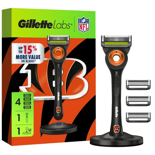 Vista 22 de Gillette Labs Special NFL 49ers Edition Shaving Razor for Men - 1 Handle, 1 Razor Blade Refill, Perfect for Game Day Grooming, GilletteLabs with