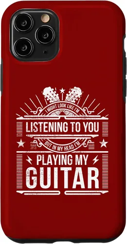 Vista 10 de iPhone 11 Guitarist Not Listening - In My Head I'm Playing - Funda para guitarra