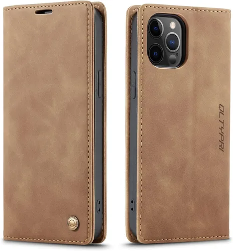Vista 57 de QLTYPRI Para iPhone Air Case Wallet Con Tarjetero, Vintage PU Cuero Kickstand Cierre Magnético A Prueba De Golpes Folio Libro Funda Para IPhone 17