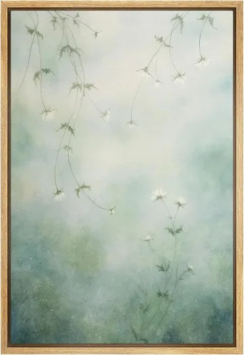 Vista 44 de SIGNFORD Lienzo enmarcado para pared, pinos sepia, bosques, bosques, naturaleza, ilustraciones de área silvestre, arte digital, arte moderno