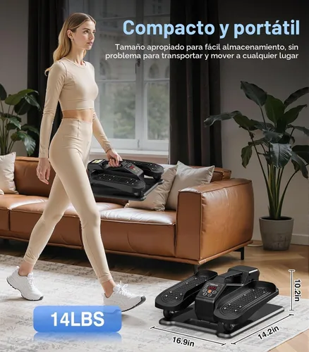 Vista 5 de Under Desk Elliptical Machine, Portable Electric Elliptical Exercise Equipment