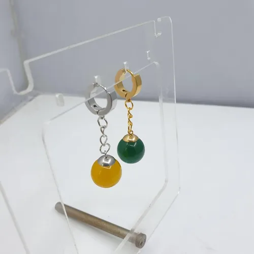 Vista 3 de Aretes de simulación de dibujos animados Super Saiyan de Super Dragon Z Vegetto Potara Ball Goku Drop Pendientes colgantes Super Dragon Bead Ear