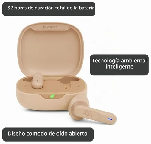 Vista 3 de JBL Vibe Flex True Wireless Earbuds – Auriculares inalámbricos Bluetooth con sonido de graves profundos, IP54 resistente al agua y al polvo, batería