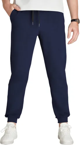 Vista 31 de Idtswch 30/32/34/36/38/40. Pantalones deportivos altos para hombre, extra largos, con bolsillos con cremallera