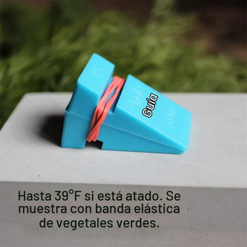 Vista 5 de Juego de guías de ángulo, de 10° a 20°, para afilado de cuchillo en piedra, color azul