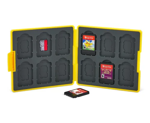 Vista 6 de PowerA Funda prémium para tarjetas de juego para Nintendo Switch Switch 2 Switch Lite OLED Model - Camo Storm Pikachu