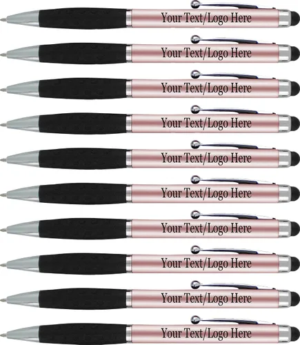 Vista 15 de SyPen Bolígrafos personalizados con nombre o logotipo, paquete de 300 bolígrafos personalizados para negocios, combo de bolígrafo y lápiz óptico