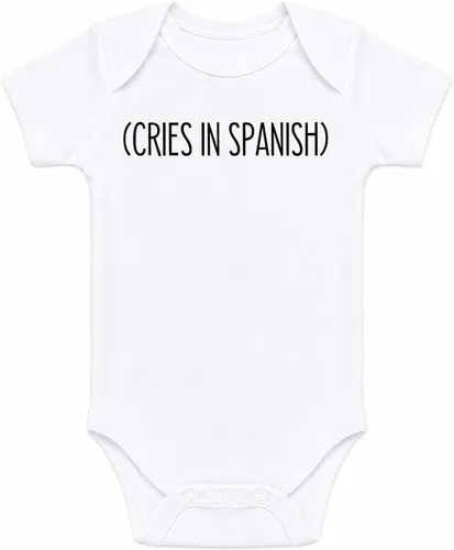 Vista 10 de CBTwear Body infantil divertido para bebé con gritos en español Negro