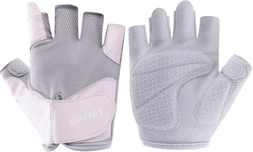 Vista 8 de SUJAYU Guantes de entrenamiento para mujer, guantes de gimnasio para mujer, guantes de gimnasio para entrenamiento, guantes de levantamiento