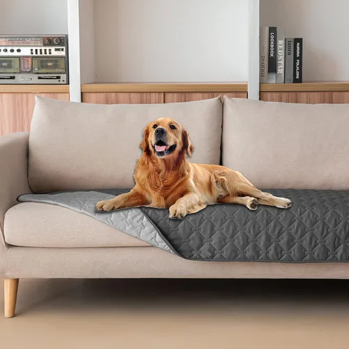 Vista 95 de gogobunny Manta para mascotas 3 veces más resistente, impermeable y a prueba de arañazos; protector de muebles reversible para perros y gatos, funda