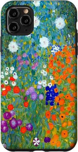 Vista 13 de Funda para iPhone 16 Gustav Klimt Flower Garden