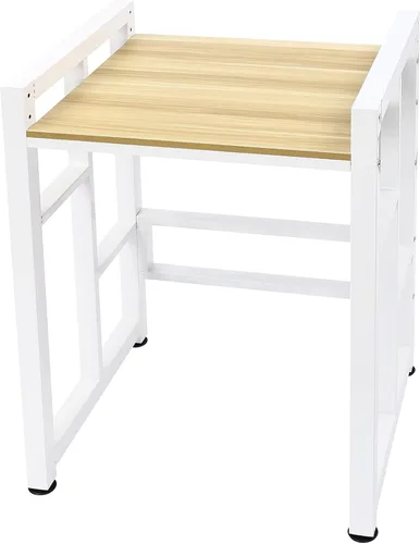Vista 10 de Soporte apilable para lavadora y secadora con estantes ajustables, estante de almacenamiento para lavadora y secadora, ahorro de espacio, kit