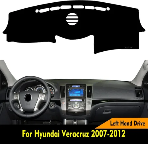 Vista 8 de Tapete para tablero de instrumentos de automóvil, compatible con Hyundai Veracruz 2007 2008 2009 2010 2011 2012 mano izquierda